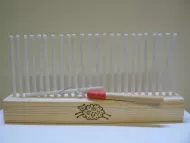 25cm with 6mm nylon pegs