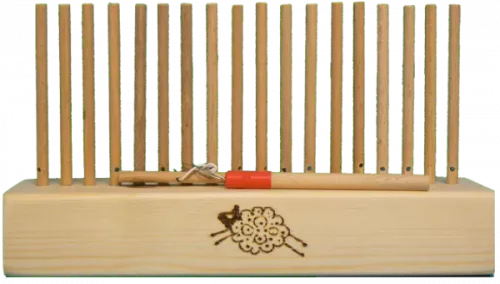 50cm with 6mm beech pegs